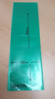 Sprayguard 150X500-150 GREEN NON.SLIT