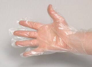 Plastic Gloves Clear HDPE Large - Coastal