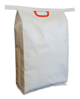 White BOPP Bag + Handle 550x325+110mm