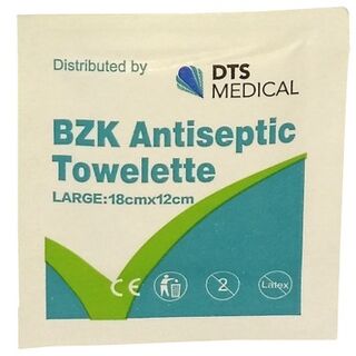 Antiseptic wipe - single