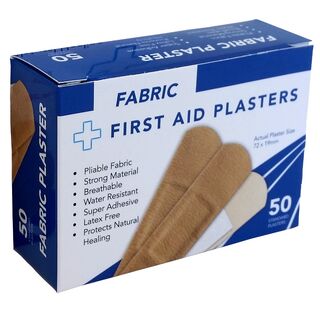 Box of 50's Fabric Plasters, 72x19mm