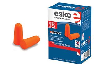 Vortex Disposable Un-corded Earplugs, Class 5 (200 pairs) Orange - Esko