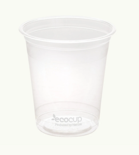 200ml Clear Cold Cup PLA White  - Ecoware