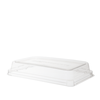 RPET 100% Lid, Fits 24/32oz Sugarcane Rectangles - Detpak