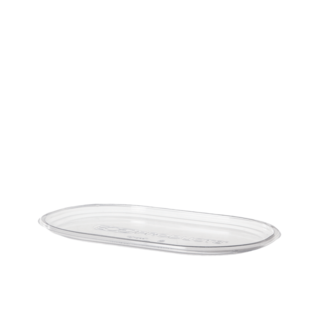 PLA Lid, Flat, Fits 32oz PLA Deli & Snack Rovals - Detpak