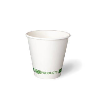 8OZ Squat Single Wall 'Greenstripe' PLA Hot Cup - Detpak