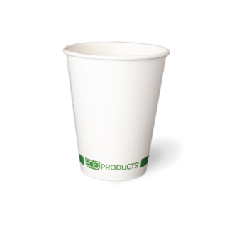 12OZ Single Wall 'Greenstripe' PLA Hot Cup - Detpak