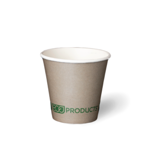 8OZ Squat Single Wall 'Greenstripe' PLA Hot Cup - Detpak