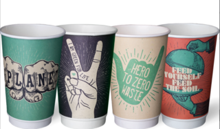 16OZ Double Wall 'Grasp The Moment' PLA Hot Cup - Detpak