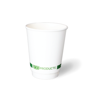 12OZ Double Wall 'Greenstripe' PLA Hot Cup - Detpak