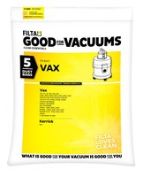 Paper Vacuum Cleaner Bags VAX BAG 5 PACK F052 - Filta