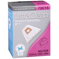 Ultra Clean Vacuum Cleaner Bags Nilfisk GD 1000 Series 5 Pack