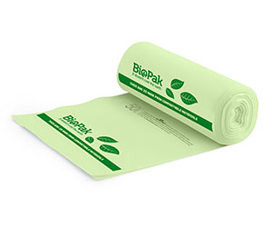 80L Bin liner - Green - Biopak
