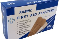 Box of 100's Fabric Plasters Standard, 72x19mm