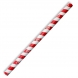 Paper Straws 10mm Jumbo Red Stripe - Biopak