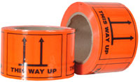THIS WAY UP printed labels on a roll (660 labels/roll) - Pomona