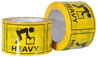 HEAVY yellow printed labels on a roll (500 labels/roll) - Pomona