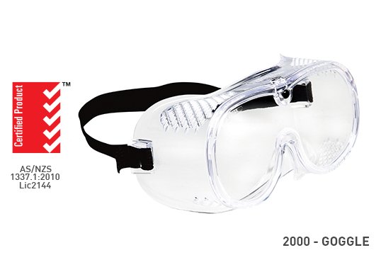 Economy Goggle Medium Impact Vented, AS/NZS Approved - Esko