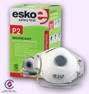 BREATHE EASY' P2 Dust Valved Mask - Esko