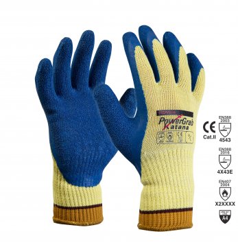 PowerGrab Katana Cut Resist Glove, Palm Coated, Size 9 - Esko