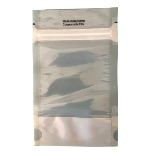 Stand Up Pouch Compostable 500gm 190x265mm Clear