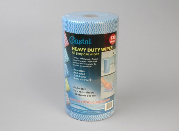 Cleaning wipes Heavy Duty Blue, Carton 6 - Coastal