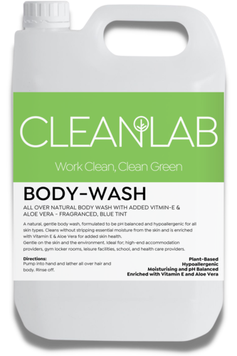BODYWASH All Over Natural Body Wash Fragranced With Blue Tint 5L - CleanLab