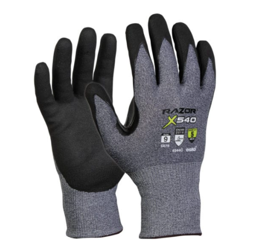 Razor X540 Glove, Blue UHMWPE Cut Level 5, S - Esko