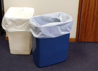 Bin Liners/Rubbish Bags 340X290X900-25 WHITE GARB.TOT.WRAPPED.50 - Flexoplas