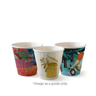 Hot Paper Cup 8oz (Art Series) - BioPak