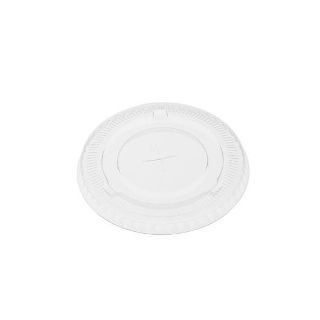 Flat Lid to suit 8oz/10oz PET Clear Cold-Serve Cups - Emperor
