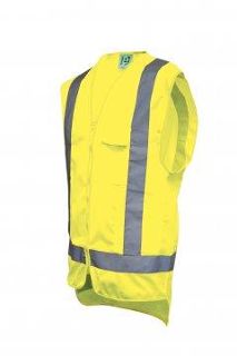 Good2Glow Yellow Hi-Vis Vest, Phone, Pen, ID & Inside Pockets LARGE - Esko