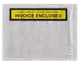 Adhesive Labelope Invoice Enclosed - White, 115mm x 150mm - Matthews