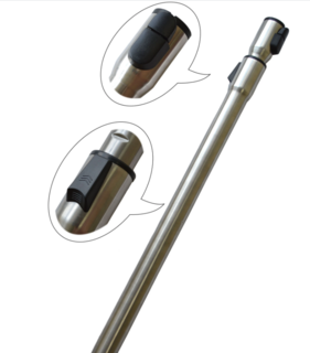 Filta Pipe Telescopic To Suit Miele - Brushed Aluminium 35mm X ~900mm Extended - Filta