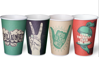 16OZ Single Wall 'Grasp The Moment' PLA Hot Cup - Detpak