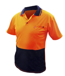 Good2Glow™ Hi-Vis Polo Shirt, Non Reflective, Size L - Esko