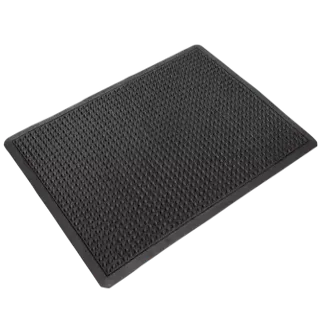 Ergo Anti-Fatigue Bubble Mat 1200 x 900mm Black - AMS